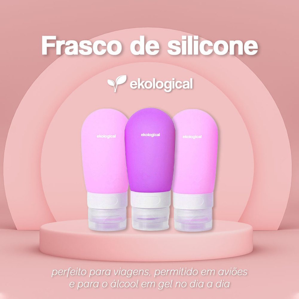 Perfeito para viagens | Frasco de silicone Ekological