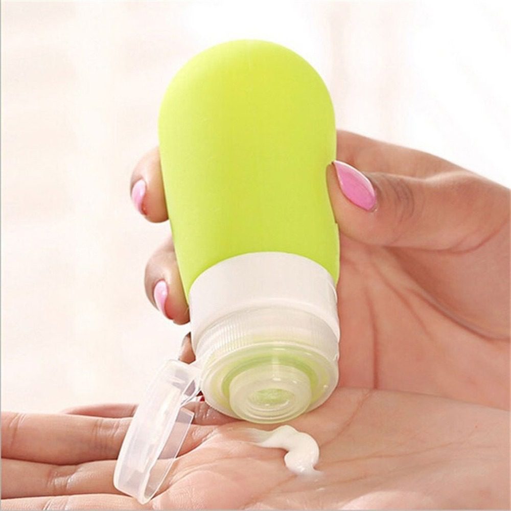Transporta cremes, shampoos e álcool em gel | Frasco de silicone ekological