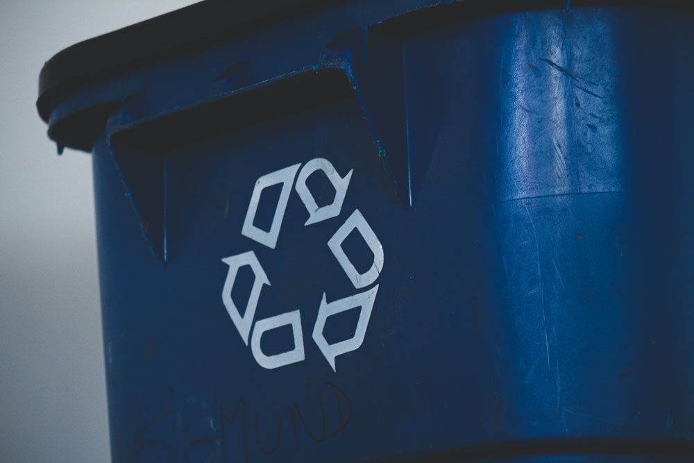 A reciclagem no mundo.