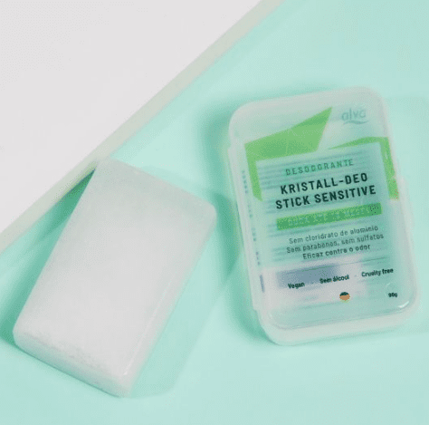 Desodorante mini stick cristal sensitive alva - 90g